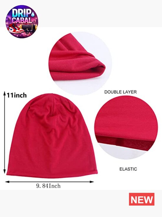Unisex Beanie Hats Slouchy Skull Caps Lightweight Soft for Sleep Chemo main image 6